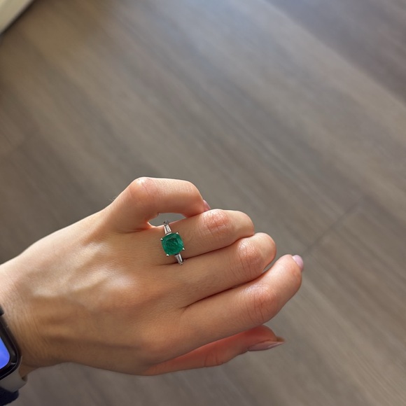 Silver ring (Size EUR- 17) measurements are shown on the photo - Picture 7 of 7